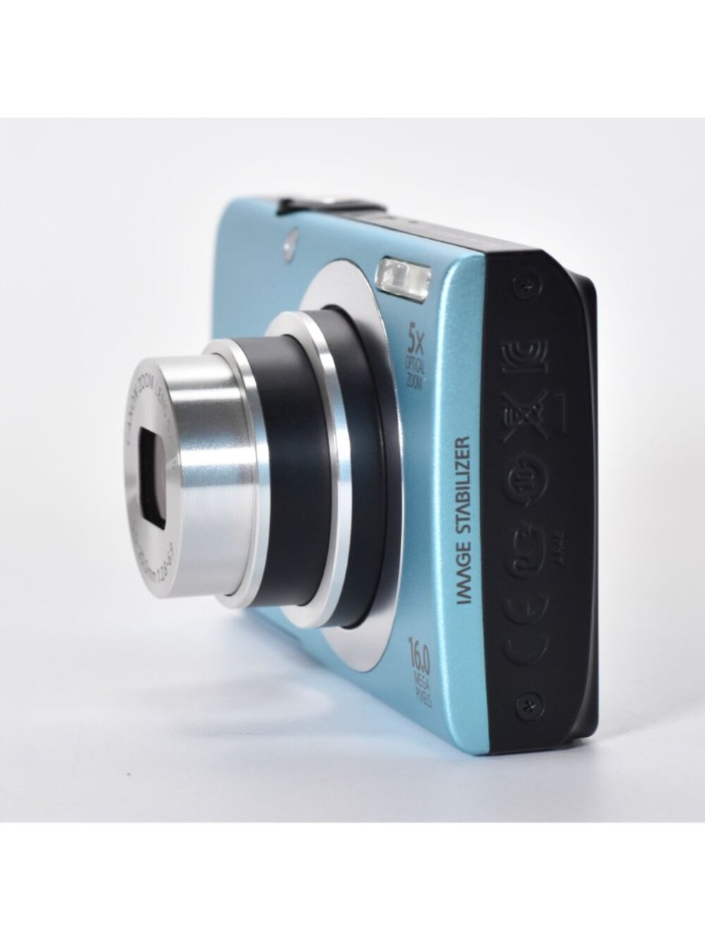 Canon PowerShot A2400 IS 16.0MP Digital Camera Blue 5x Opt Zoom 64GB SD Bundle - Picture 3 of 16